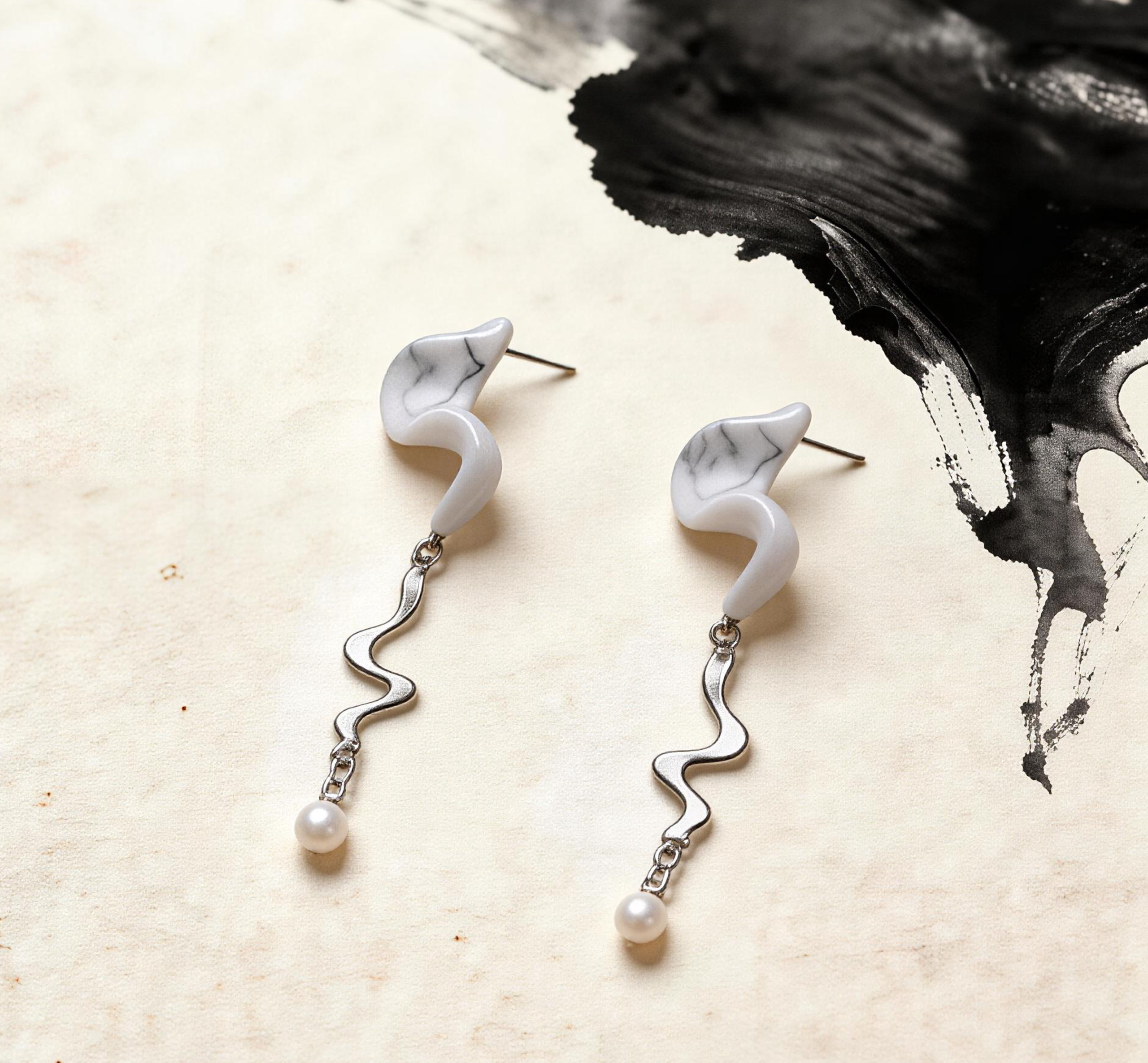 Whispering Ink earrings